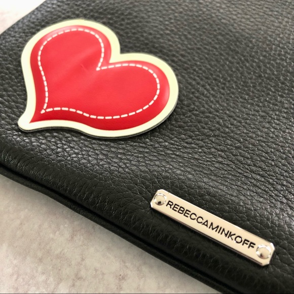 Rebecca Minkoff Good Vibes Leather Emoji Clutch Bag - Picture 1 of 5